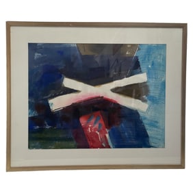 Contemporary Abstract Painting with Bold Colors