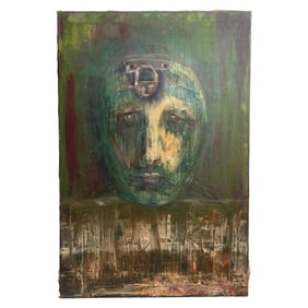 Expressionist Oil Painting of Male Portrait