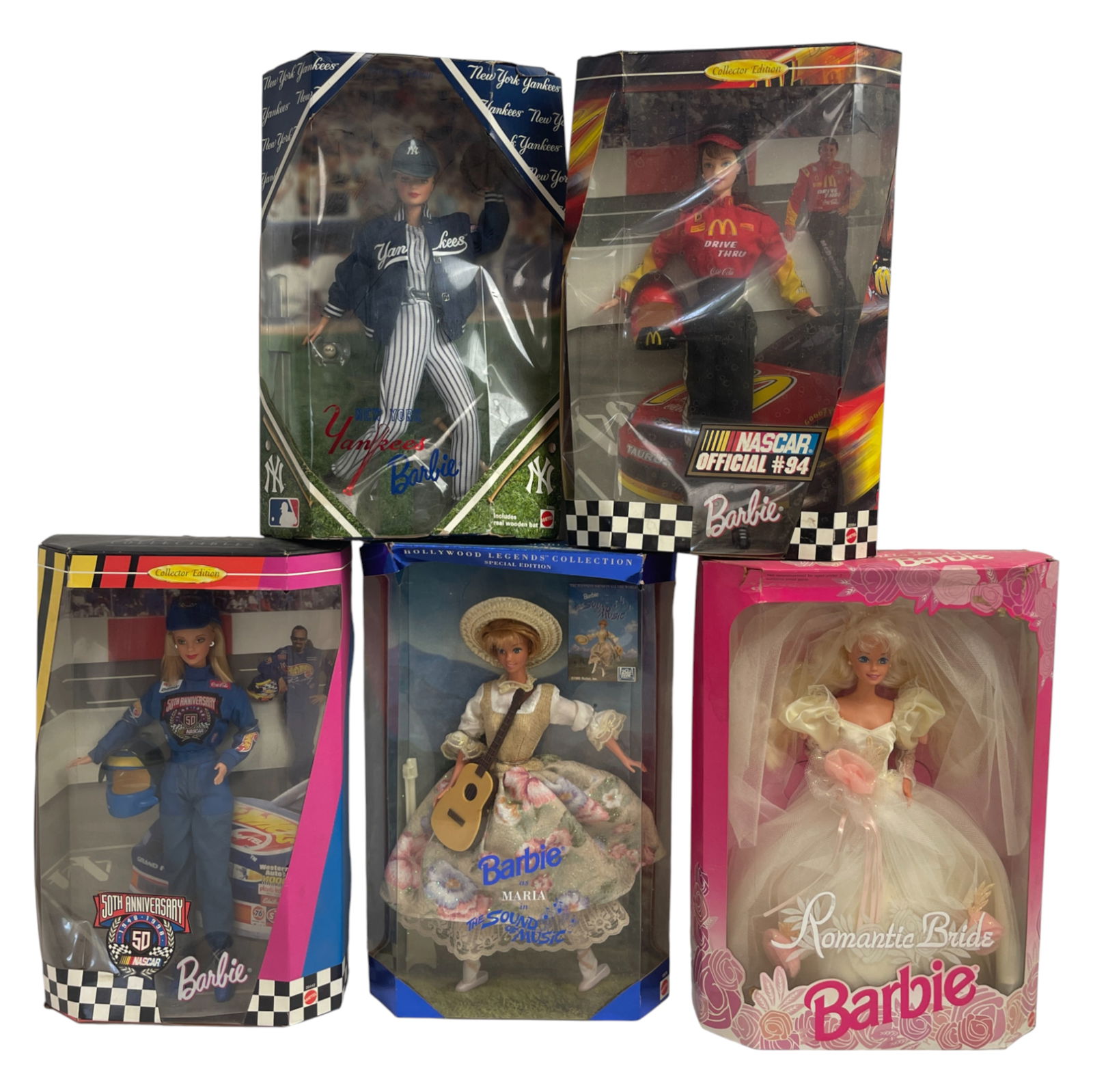 Lot of 5 Boxed Collector Barbie Dolls (1 of 4)