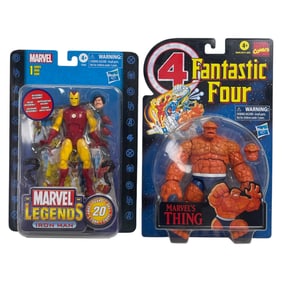 Marvel Legends Iron Man and Fantastic Four Thing Figures