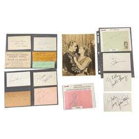 Collection of Celebrity Autographs and Signed Photos