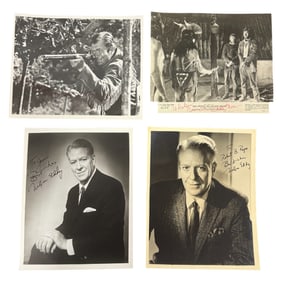 Lot of 4 Autographed Actor Publicity Photos