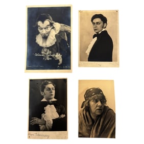 Lot of 4 Vintage Actor Portrait Photos