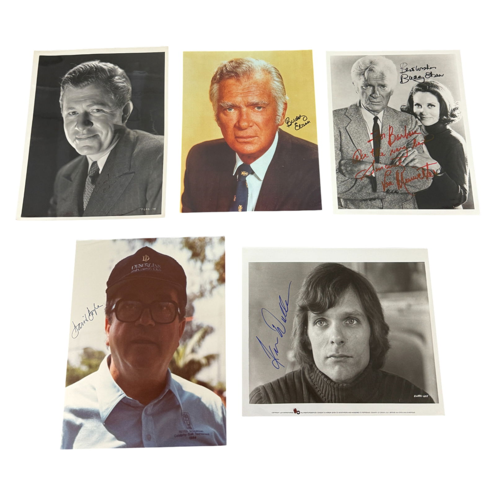 Lot of 5 Autographed Actor Publicity Photos (1 of 9)