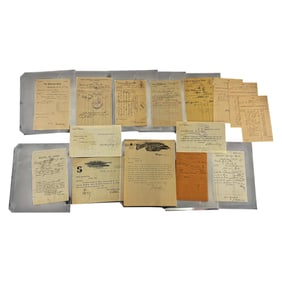 Lot of Antique Bank and Business Documents