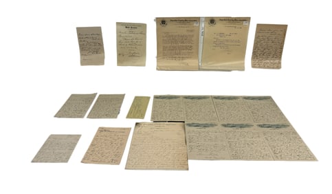 Lot of Antique Foreign Currency and Documents