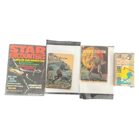 Lot of Vintage Science Fiction Magazines and Books