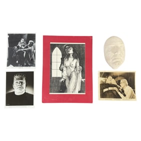 Lot of Vintage Horror Photos and Frankenstein Ephemera