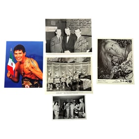 Lot of 5 Autographed Celebrity Photos