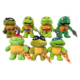 Lot of 7 Teenage Mutant Ninja Turtles Plush Toys