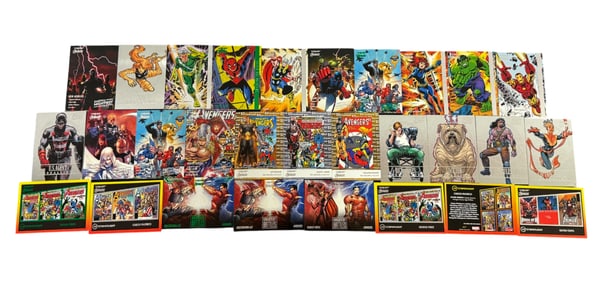 Marvel Comics Trading Cards Collection Lot