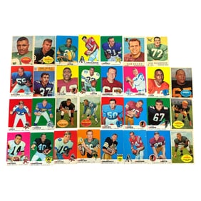Vintage Football Trading Cards Collection Lot