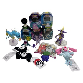Pokemon Figures & Plush Collection with Tins