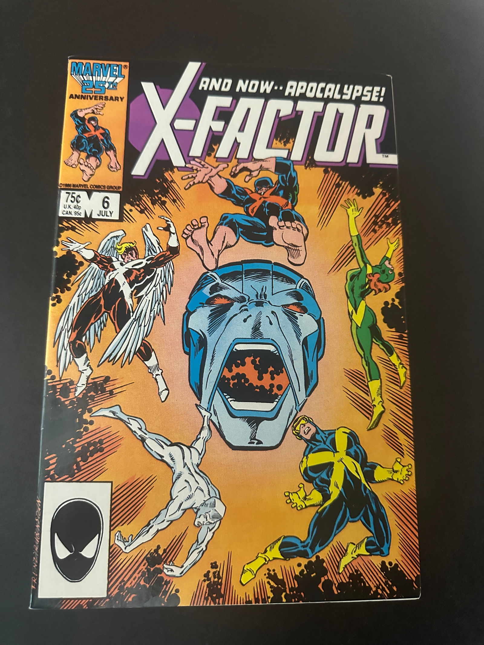 X-Factor #6 (Marvel Comics July 1986) FN 1st Apocalypse Key (1 of 2)