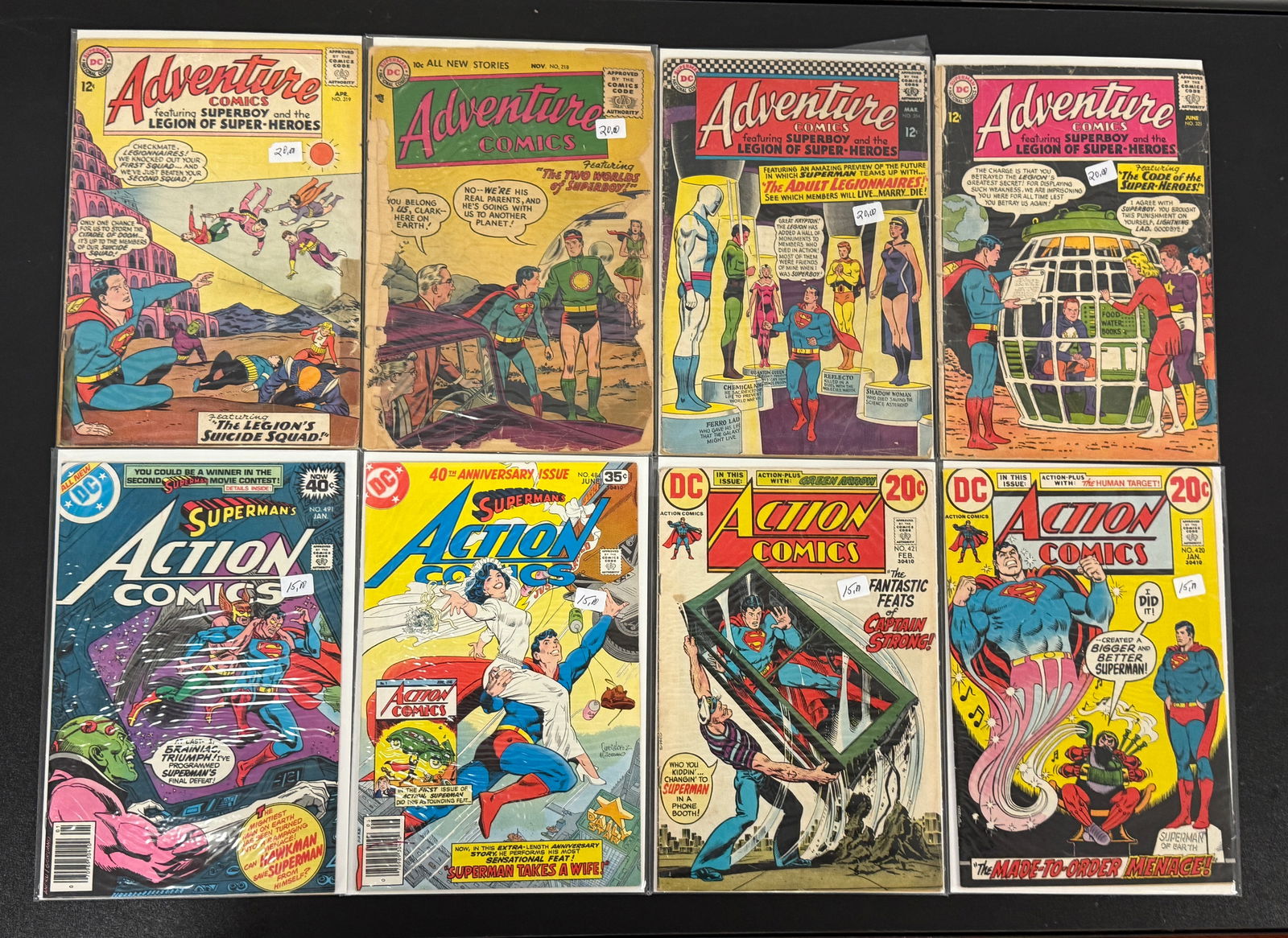 Adventure & Action Comics with Superman – 8 Issue Collection (1 of 3)