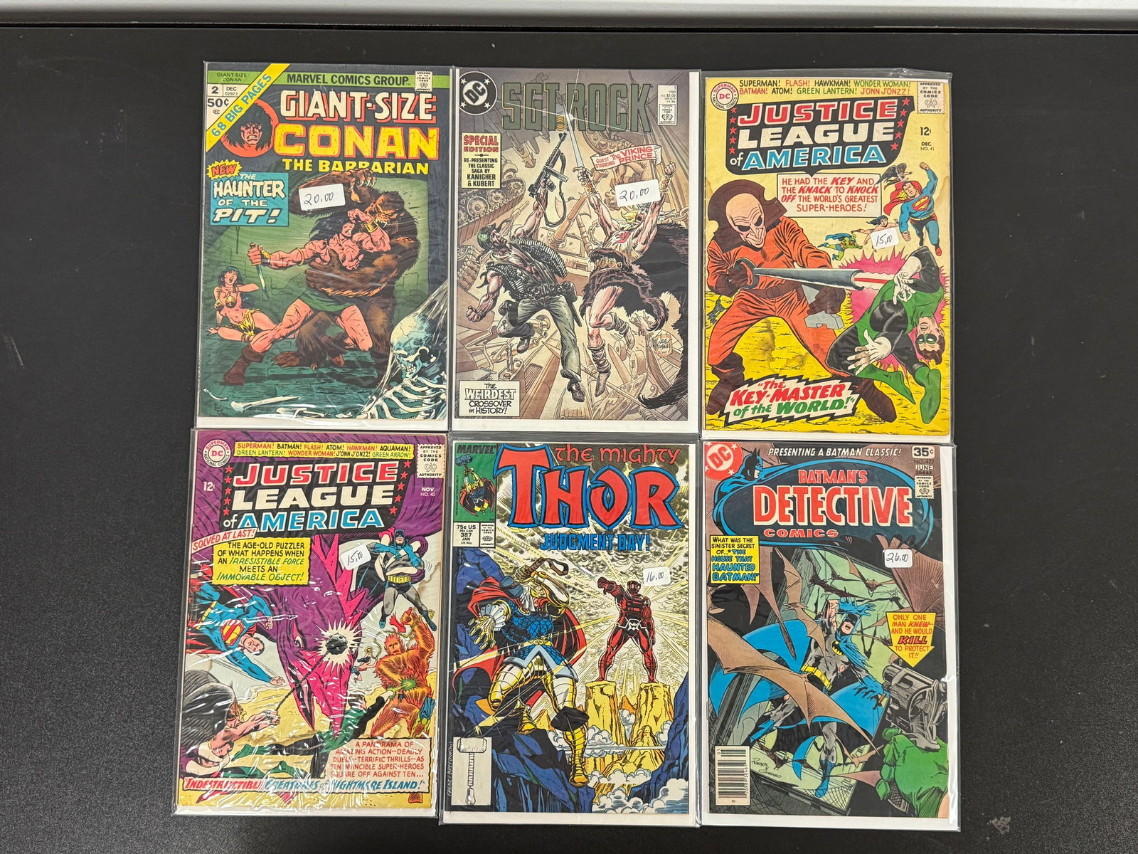 Marvel & DC Key Issues – Conan, Starlord, Justice League, Thor & More (1 of 4)