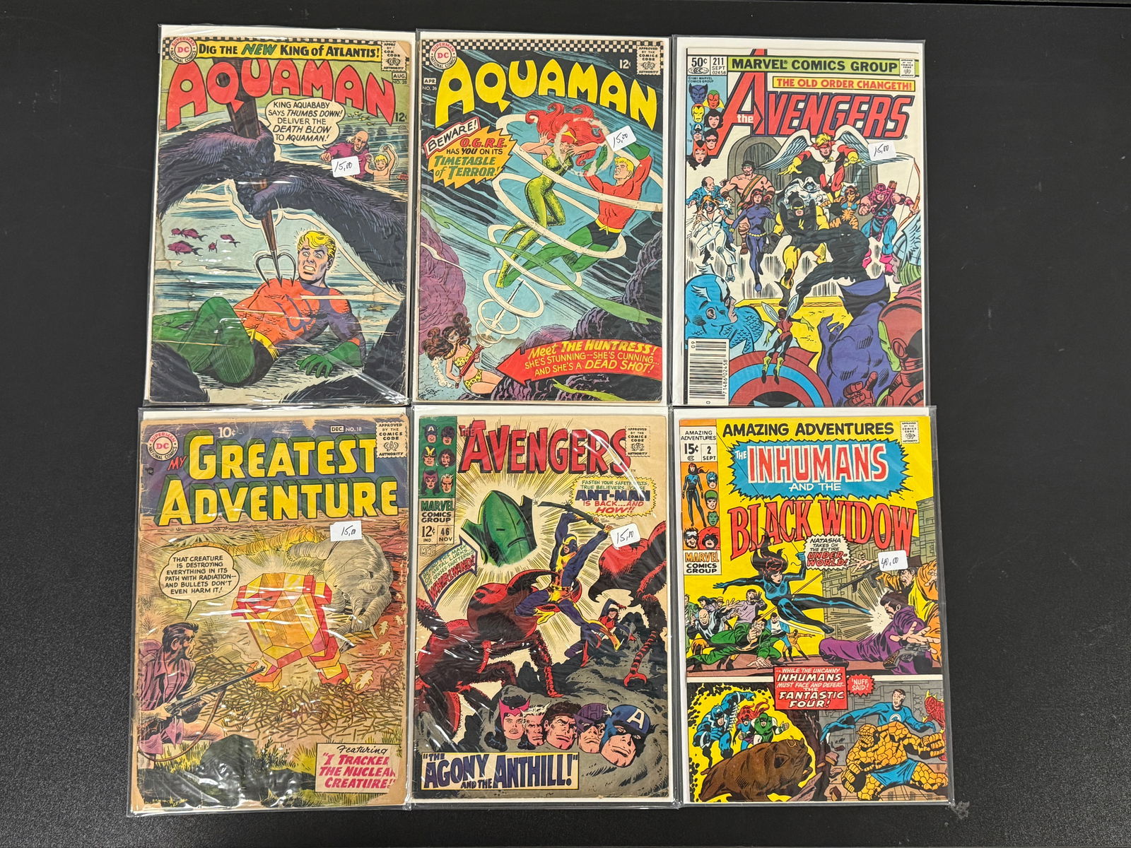Aquaman Avengers Inhumans Comic Lot (1 of 4)