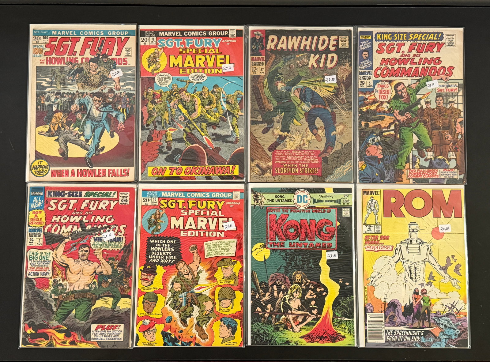 Sgt Fury Rawhide Kid Kong Rom Comic Lot (1 of 3)