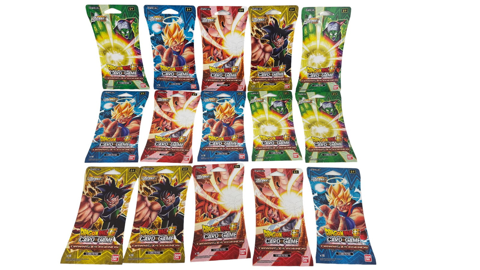 Dragon Ball Dawn of Z Legends Booster Lot: Dragon Ball Super Card Game Dawn of the Z Legends – Multiple Booster Packs