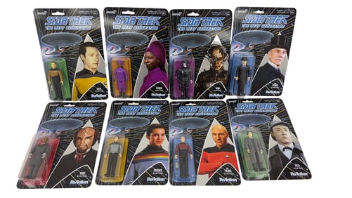 Star Trek Next Gen Reaction Figures Lot 2