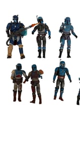 Star Wars Mandalorian Warrior Close-Up Lot