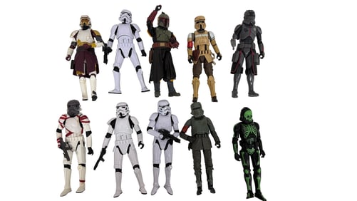 Star Wars Trooper & Mandalorian Figure Lot
