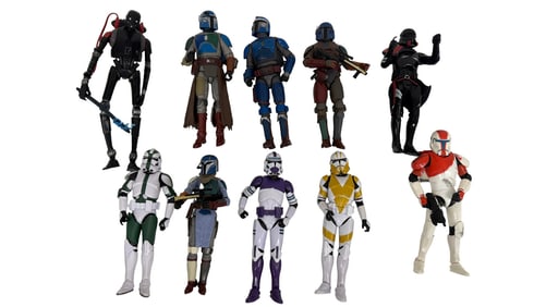 Star Wars Mandalorian & Clone Trooper Figure Lot