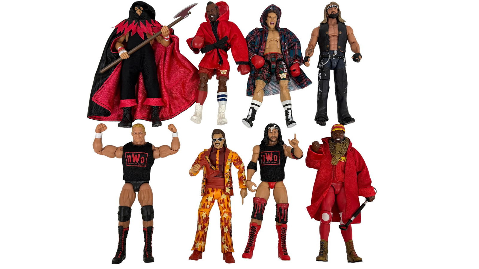 Lot of 7 WWE Wrestling Action Figures Assorted (1 of 4)