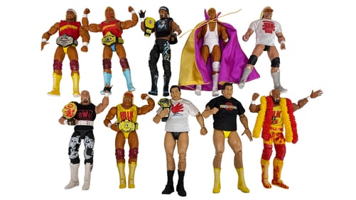 Lot of 10 Hulk Hogan and WWE Action Figures
