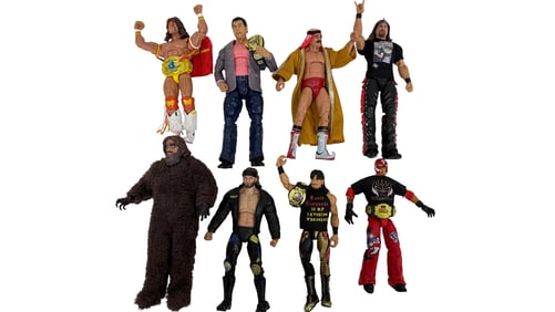 Lot of 8 WWE and AEW Wrestling Action Figures