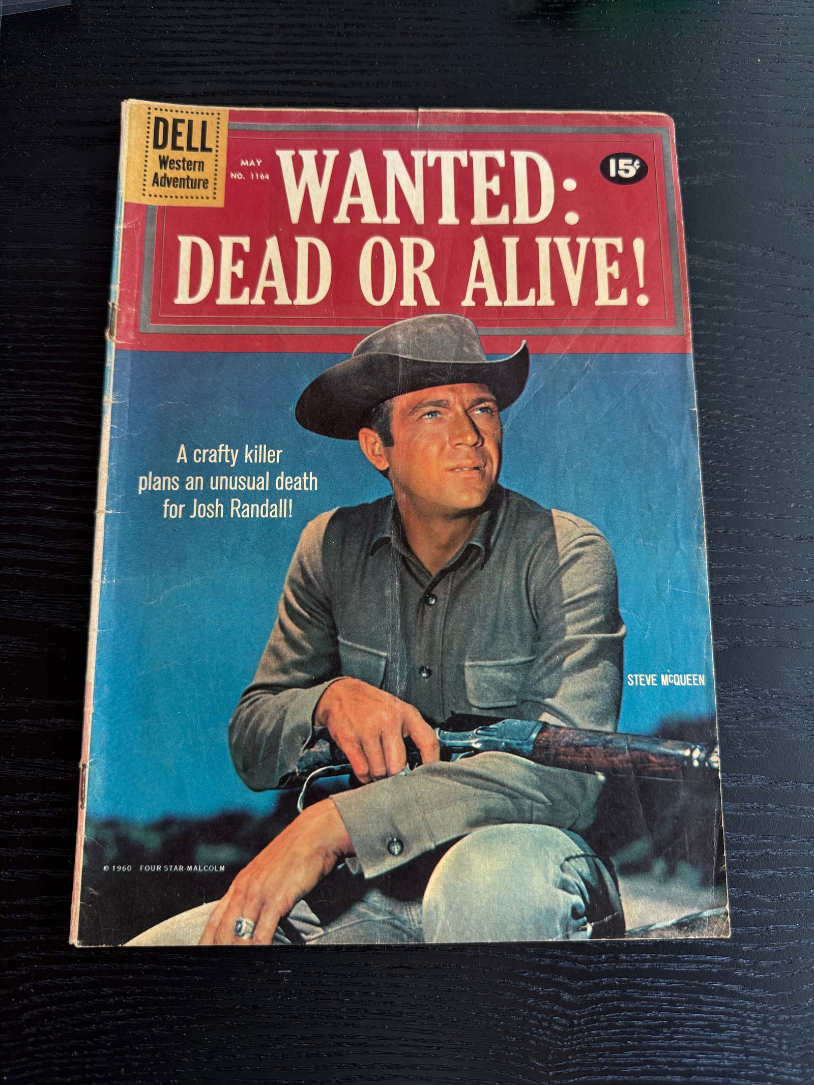 Wanted: Dead or Alive! #1108 (Dell Western, May, 15¢): Steve McQueen photo cover, Dell Western Adventure; classic TV tie-in; light spine wear.
