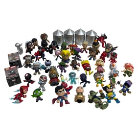 Lot of Marvel and DC Mini Figure Collectibles