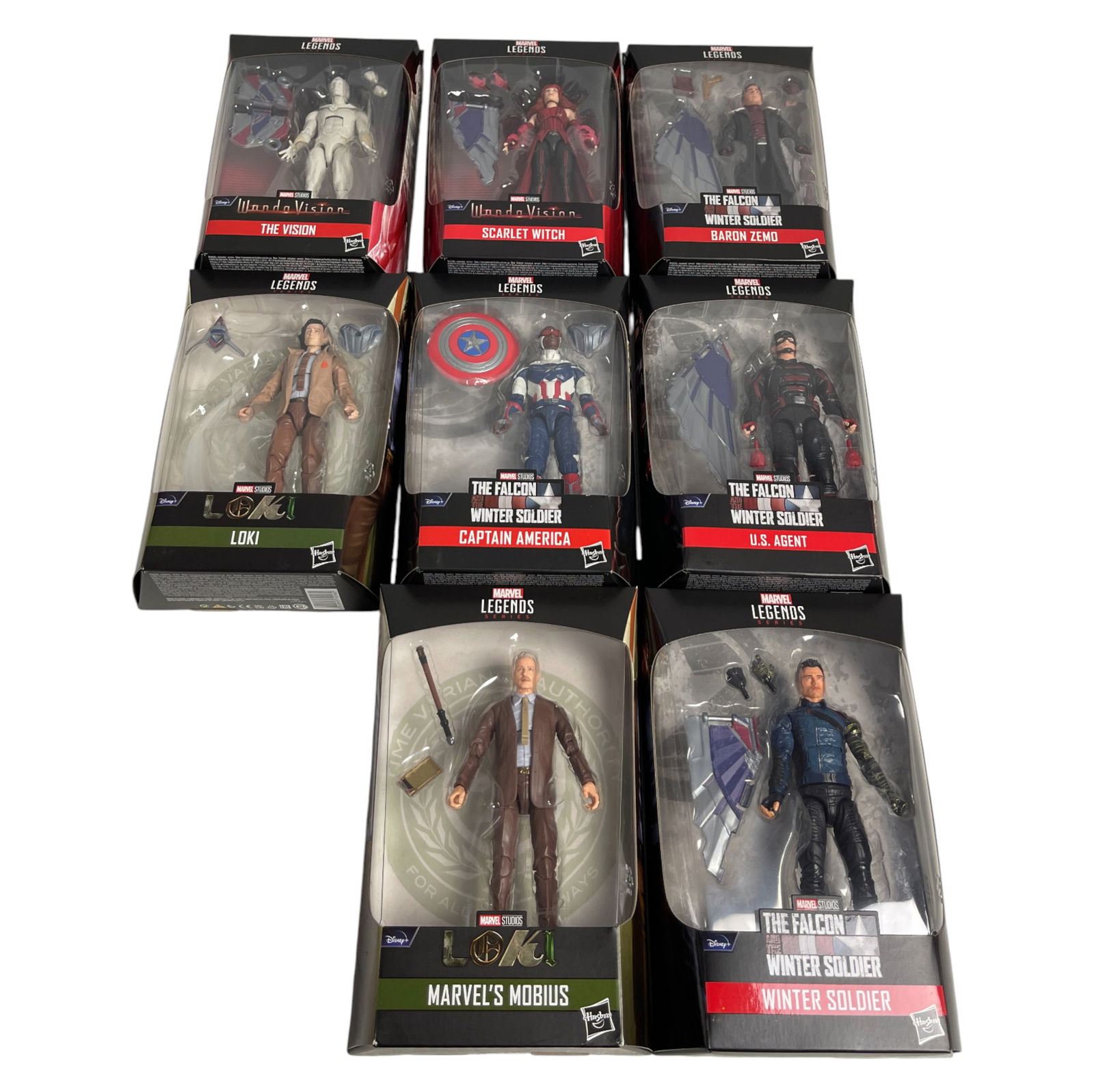 Lot of Marvel Legends Loki and Falcon Figures (1 of 3)