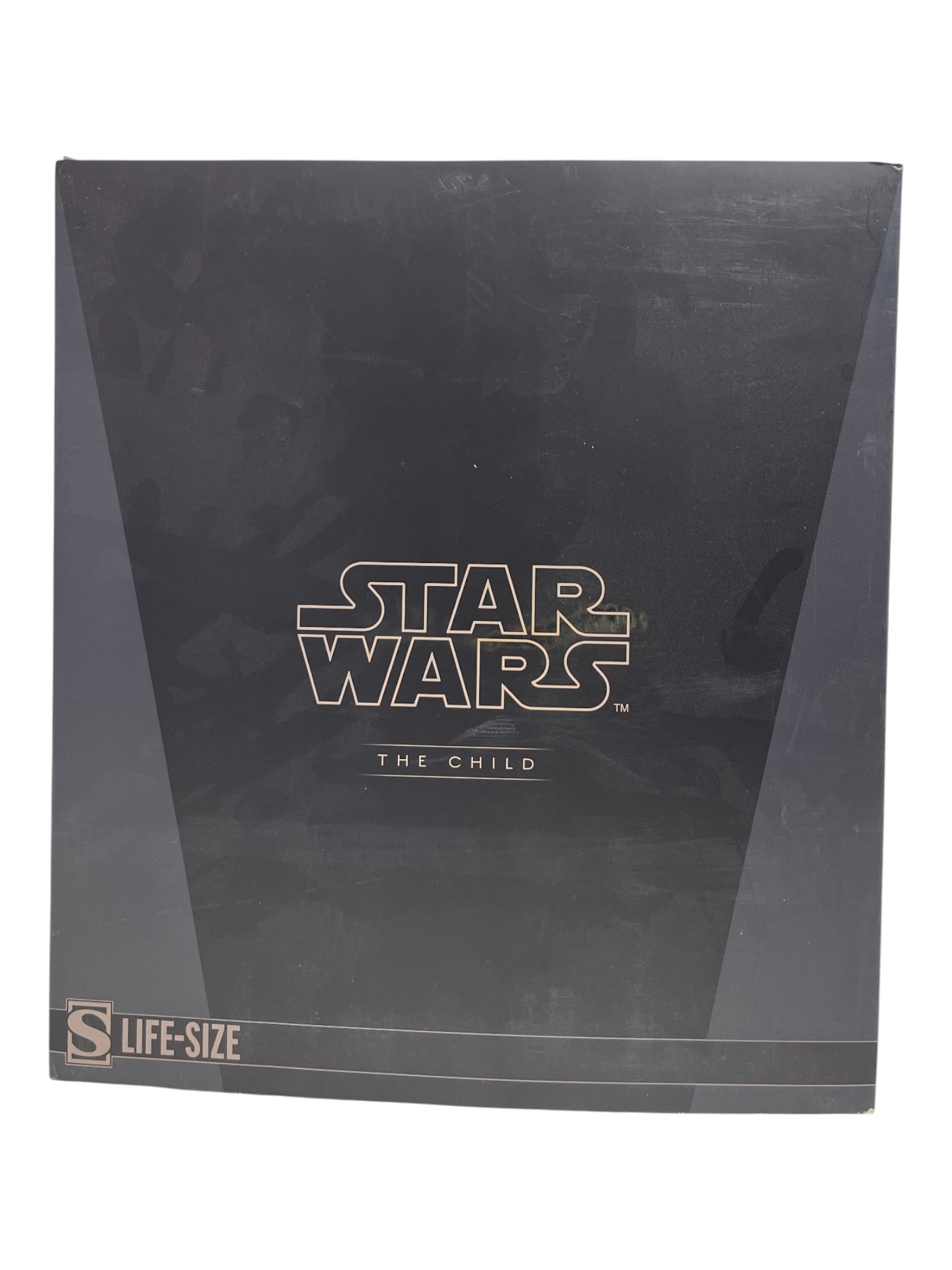 Star Wars The Child Figure: Star Wars The Child (Grogu) life-size collectible figure by Sideshow. Private collector item.
