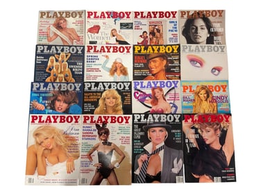 Classic Playboy Magazines with Iconic Covers
