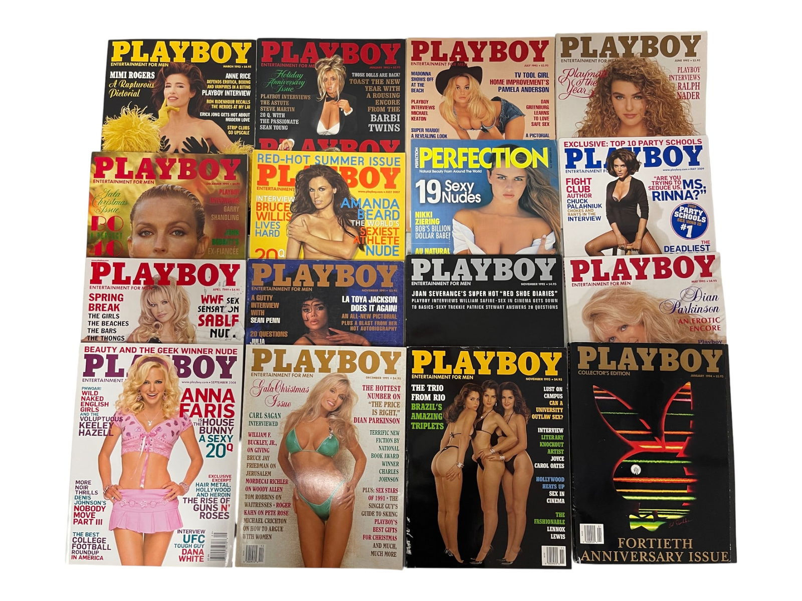 Mixed Playboy Issues with Supermodel Features (1 of 3)