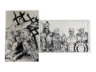 Original Comic Art Ink Drawings