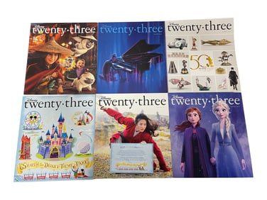 Disney Twenty-Three D23 Magazine Collection (6 Issues)