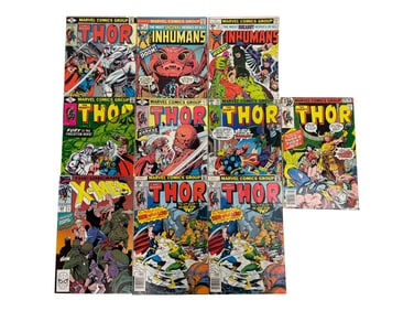 Marvel Thor & X-Men Bronze Age Comic Lot (9 Issues)