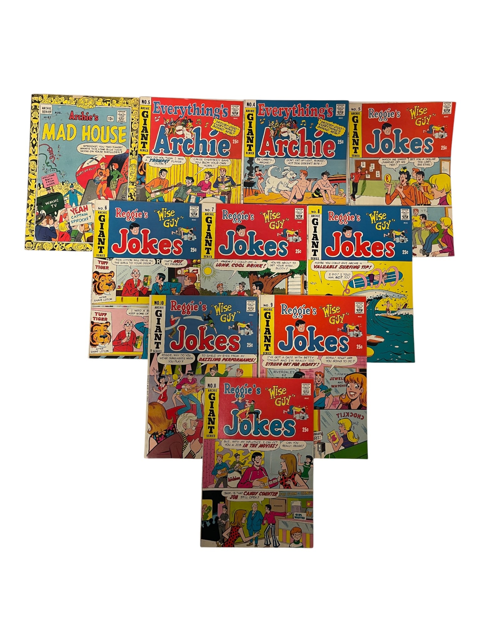 Archie & Reggie’s Jokes Comics Lot (1 of 4)