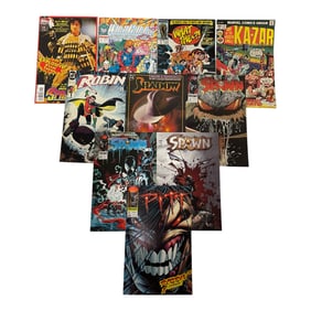 Spawn, Shadow, Robin & Ka-Zar Comic Assortment