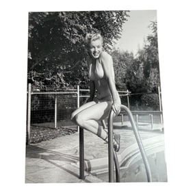 Marilyn Monroe Poolside Photograph