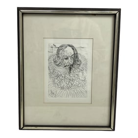 Framed Salvador Dalí Etching
