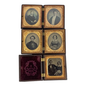 Antique Ambrotype & Tintype Photographs (5)