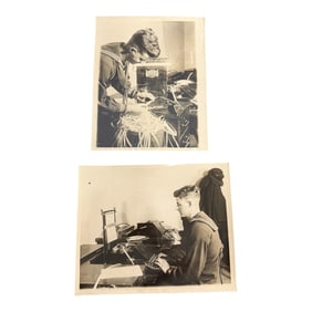 WWII Navy Signalman Communication Photos