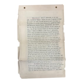 Cyrus McCormick Legal Document 1872