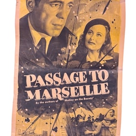 Original Movie Poster 'Passage to Marseille'