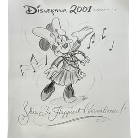 Disneyana 2001 Minnie Mouse Sketch