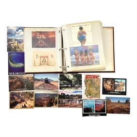 Vintage Travel Postcard Album Lot