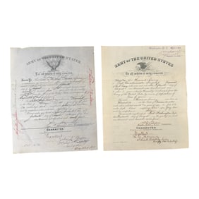 Army of the United States Military Certificates
